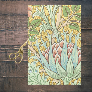 William Morris Artichoke Botanisches Muster Review Seidenpapier