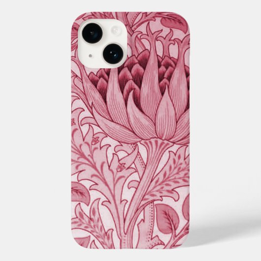 William Morris Artichoke Burgundy Red Case-Mate iPhone Hülle (Rückseite)