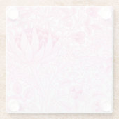 William Morris Artichoke Pale Pink Glasuntersetzer (Rückseite)