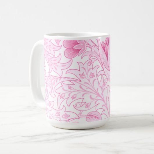 William Morris Artichoke Pale Pink Kaffeetasse (Vorderseite Links)