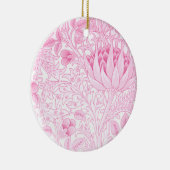 William Morris Artichoke Pale Pink Keramik Ornament (Rechts)