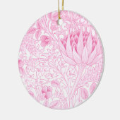 William Morris Artichoke Pale Pink Keramik Ornament (Links)