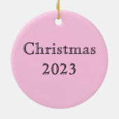 William Morris Artichoke Pale Pink Keramik Ornament (Hinten)