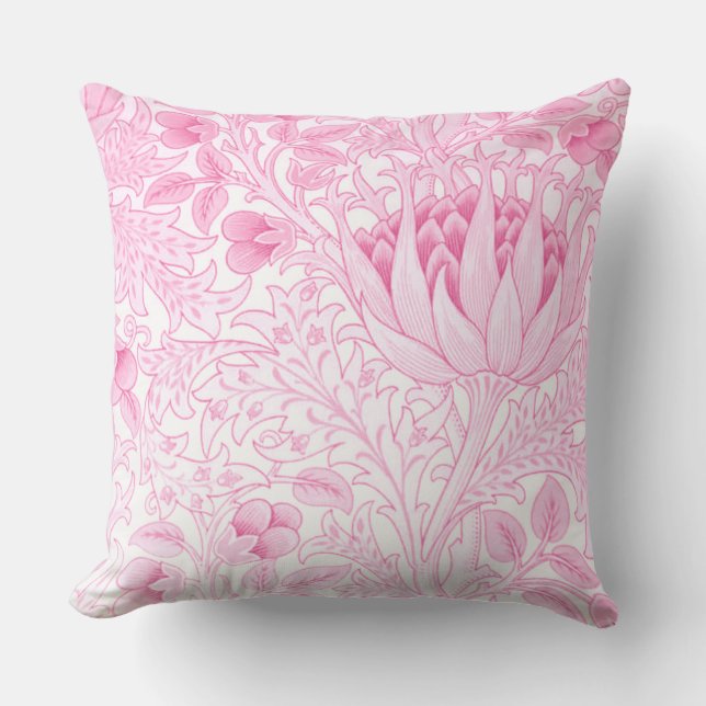 William Morris Artichoke Pale Pink Kissen (Vorderseite)