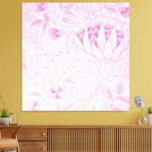 William Morris Artichoke Pale Pink Leinwanddruck (Insitu (Wohnzimmer))