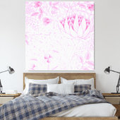 William Morris Artichoke Pale Pink Leinwanddruck (Insitu (Schlafzimmer))