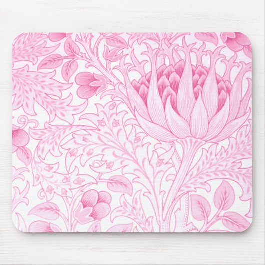 William Morris Artichoke Pale Pink Mousepad (Vorne)