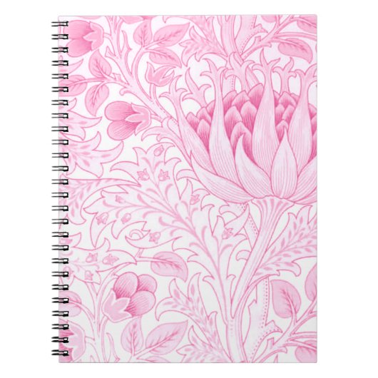William Morris Artichoke Pale Pink Notizblock (Vorderseite)