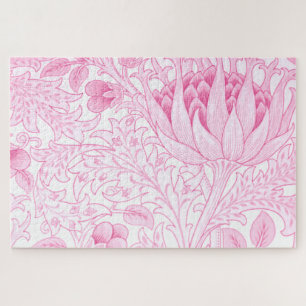 William Morris Artichoke Pale Pink Puzzle