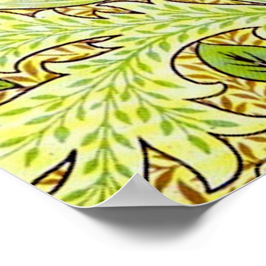 William Morris "Artichoke Poster (Ecke)