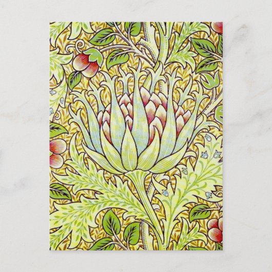 William Morris Artichoke Postkarte (Vorderseite)