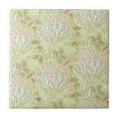 William Morris-Artischocken-Fliese Fliese (Vorderseite)