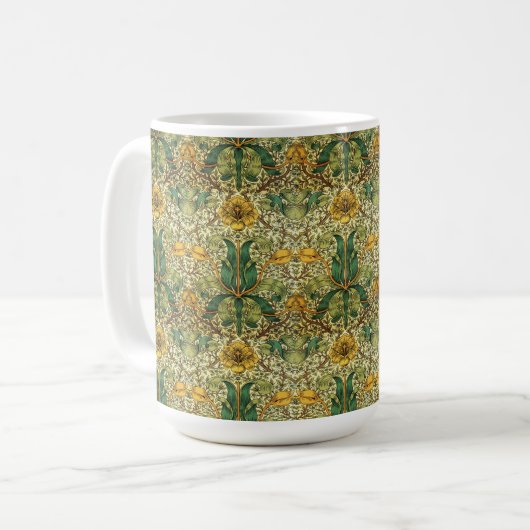 William Morris Artistic Floral Kaffeetasse (Vorderseite Links)