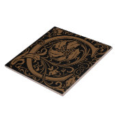 William Morris Arts and Crafts Monogram Letter C Fliese (Seite)