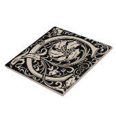 William Morris Arts and Crafts Monogramm Buchstabe Fliese (Seite)