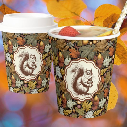 William Morris Autumn Erntedank Paper Cup Pappbecher