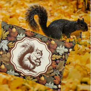 William Morris Autumn Leaves mit Eichhörnchen Retr Dekokissen