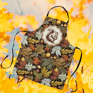William Morris Autumn Leaves mit Eichhörnchen Retr Schürze