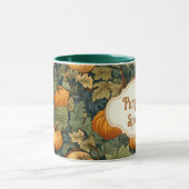 William Morris Autumn Pumpkin Gewürz Personalisier Tasse (Zentrum)