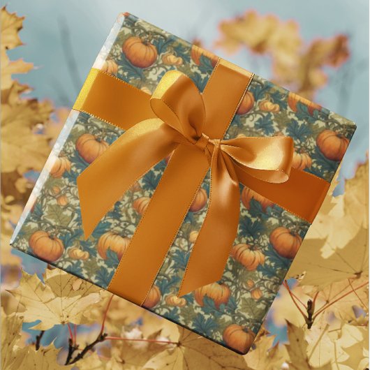 William Morris Autumn Pumpkin Patch Geschenkpapier