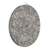 William Morris Bachelor's Button Antik-Damask Dartscheibe (Vorderseite Links)