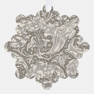 William Morris Bachelor's Button Antik-Damask Ornament Karte