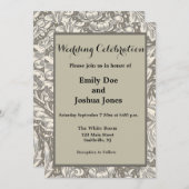 William Morris Bachelor's Button Blume Floral Bot Einladung (Vorne/Hinten)