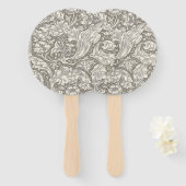 William Morris Bachelor's Button Blume Floral Bot Fächer (Vorne und Hinten)