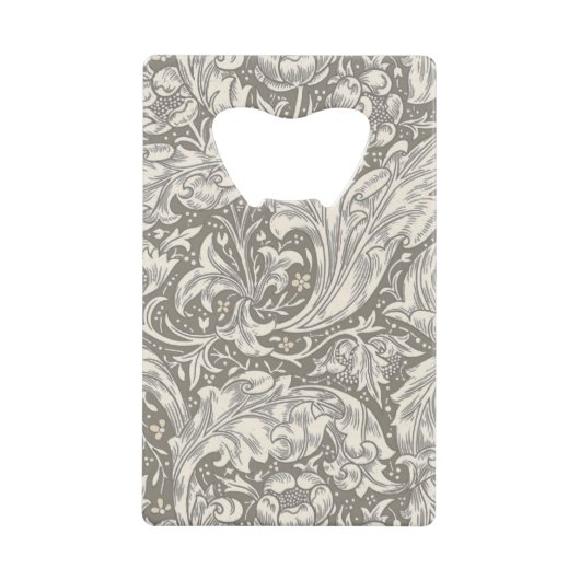 William Morris Bachelor's Button Blume Floral Bot Geldbeutel Flaschenöffner (Vorderseite)