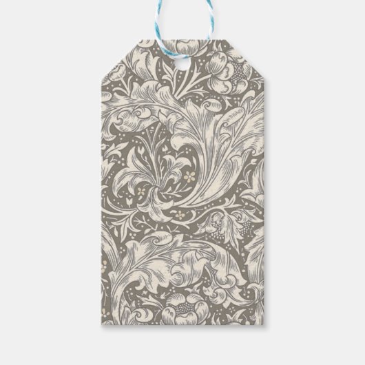 William Morris Bachelor's Button Blume Floral Bot Geschenkanhänger (Vorderseite)