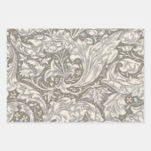 William Morris Bachelor's Button Blume Floral Bot Geschenkpapier Set (Vorderseite)