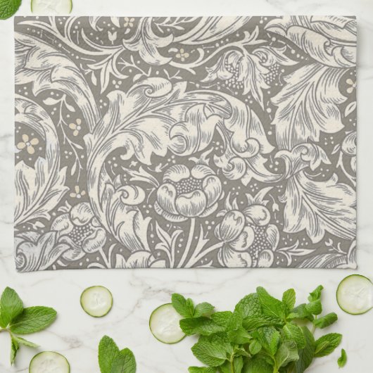 William Morris Bachelor's Button Blume Floral Bot Geschirrtuch (Gefaltet)