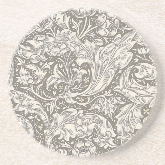 William Morris Bachelor's Button Blume Floral Bot Getränkeuntersetzer (Vorne)