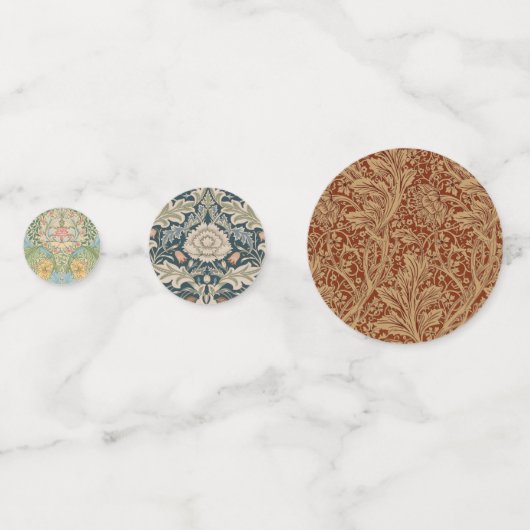 William Morris Bachelor's Button Blume Floral Bot Konfetti (Vorderseiten)