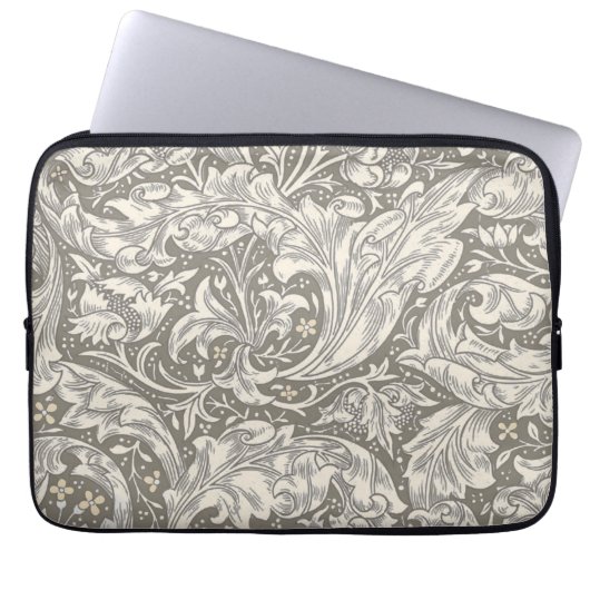 William Morris Bachelor's Button Blume Floral Bot Laptopschutzhülle (Vorderseite)