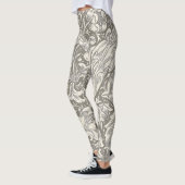 William Morris Bachelor's Button Blume Floral Bot Leggings (Links)