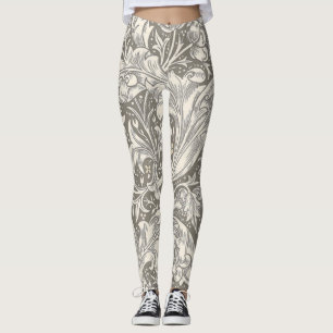 William Morris Bachelor's Button Blume Floral Bot Leggings