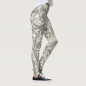 William Morris Bachelor's Button Blume Floral Bot Leggings (Rechts)
