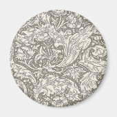 William Morris Bachelor's Button Blume Floral Bot Magnet (Vorne)