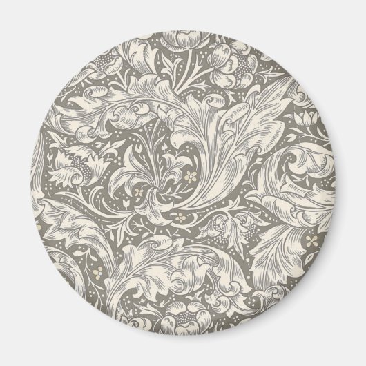 William Morris Bachelor's Button Blume Floral Bot Magnet (Vorne)