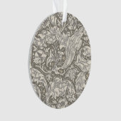 William Morris Bachelor's Button Blume Floral Bot Ornament (Vorderseite)