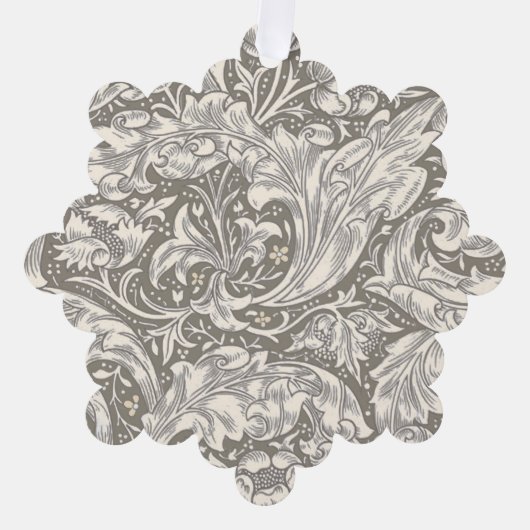 William Morris Bachelor's Button Blume Floral Bot Ornament Karte (Vorderseite)