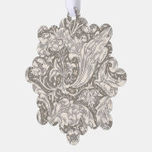 William Morris Bachelor's Button Blume Floral Bot Ornament Karte (Linke Ecke)