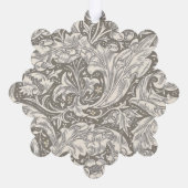 William Morris Bachelor's Button Blume Floral Bot Ornament Karte (Rückseite)