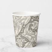 William Morris Bachelor's Button Blume Floral Bot Pappbecher (Rückseite)