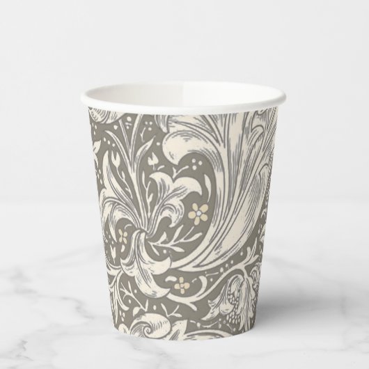 William Morris Bachelor's Button Blume Floral Bot Pappbecher (Links)