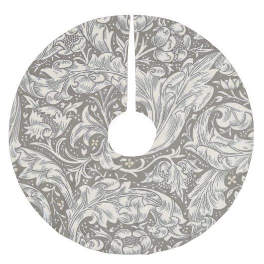 William Morris Bachelor's Button Blume Floral Bot Polyester Weihnachtsbaumdecke (Vorderseite)