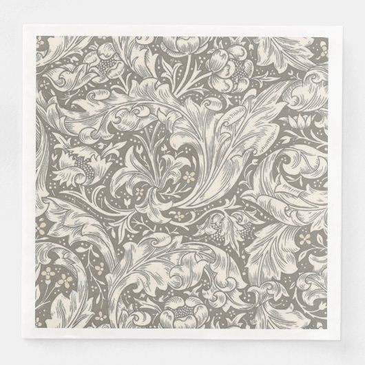 William Morris Bachelor's Button Blume Floral Bot Serviette (Vorderseite)