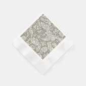 William Morris Bachelor's Button Blume Floral Bot Serviette (Ecke)