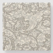 William Morris Bachelor's Button Blume Floral Bot Steinuntersetzer (Vorderseite)